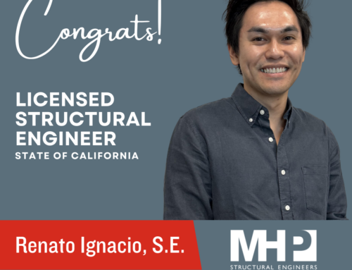 Licensed Structural Engineer, congratulations Renato!
